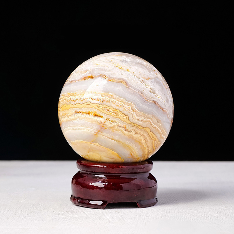 Indian agate ball (Comes with a base)