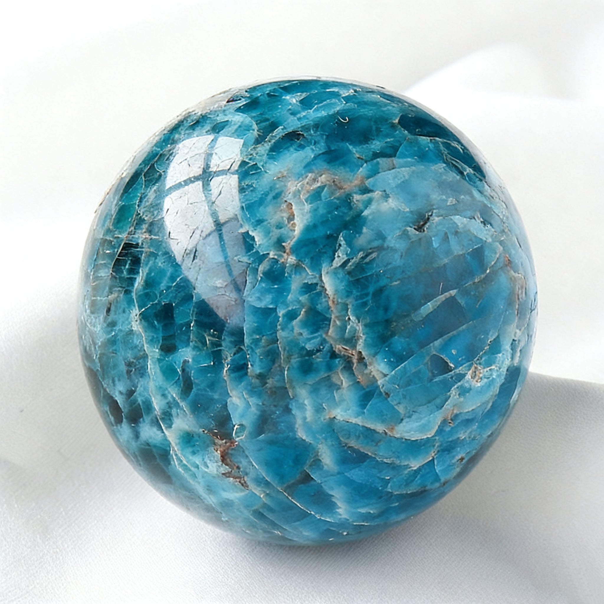 Blue Apatite Sphere(Comes with a base)