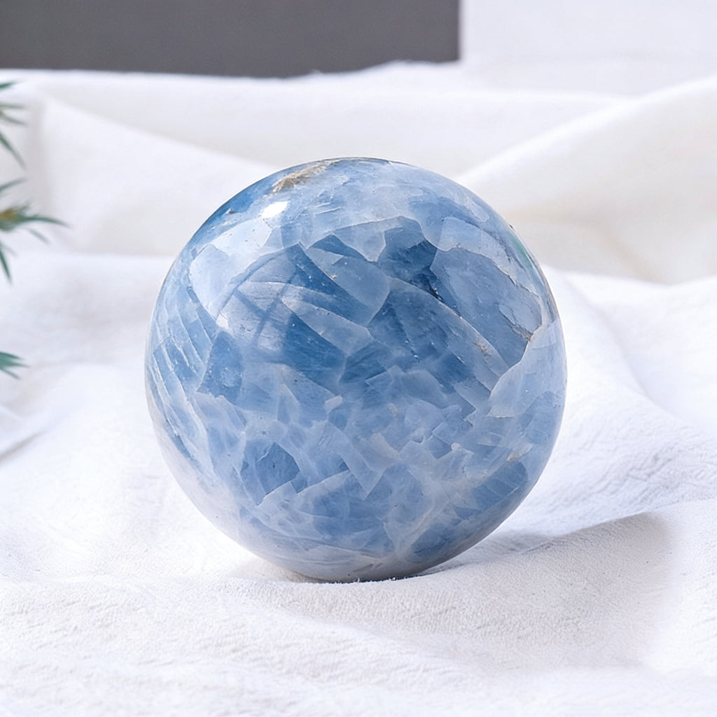 Celestite Sphere(Comes with a base)