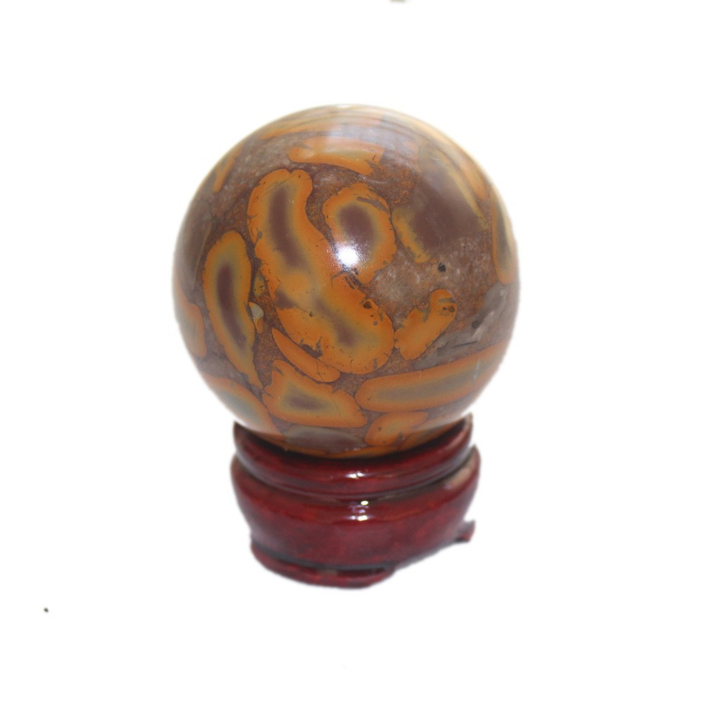Bamboo Stone Sphere(Comes with a base)