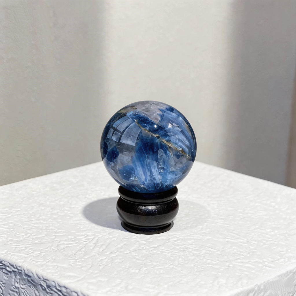 Kyanite Sphere  (Comes with a base)
