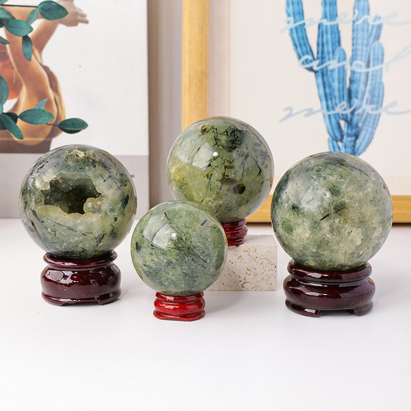 Prehnite Sphere (Comes with a base)