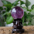 Brazilian Amethyst Sphere(Comes with a base)