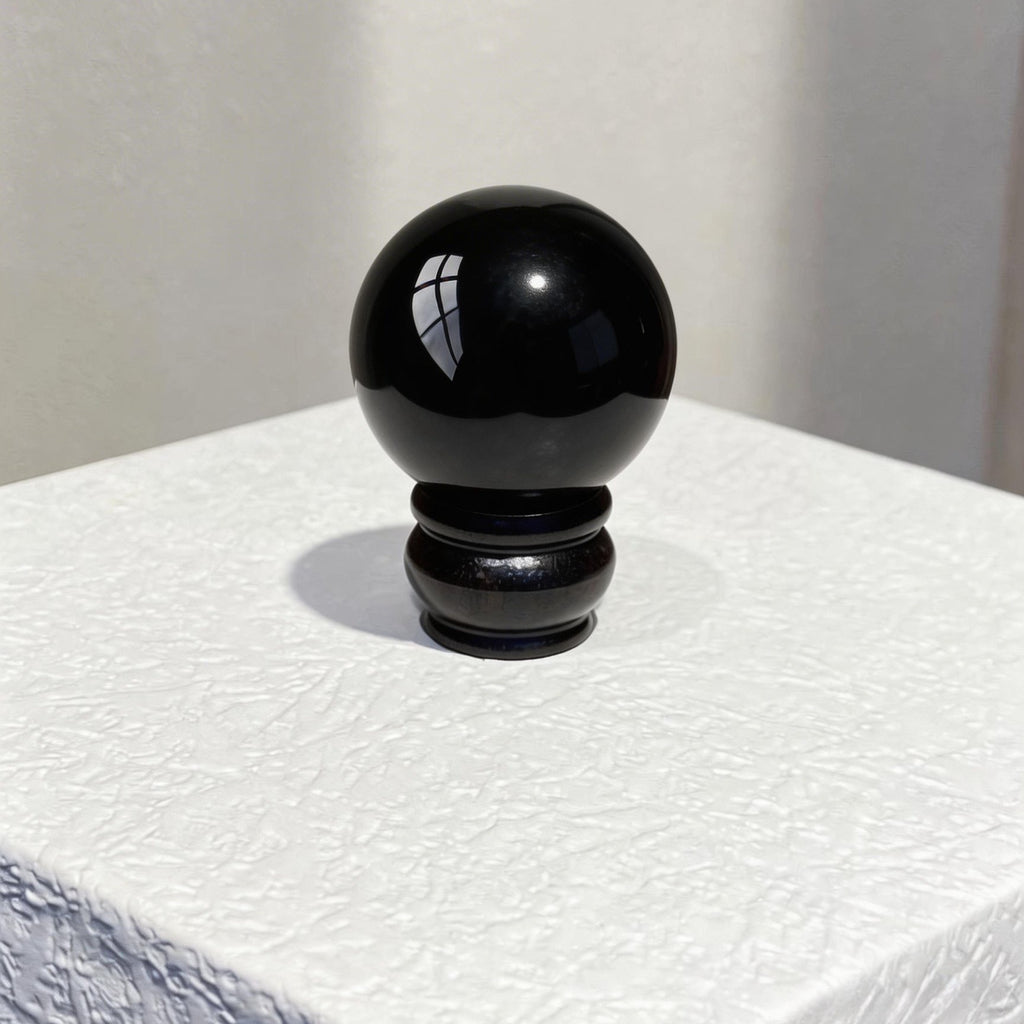 Obsidian Sphere(Comes with a base)