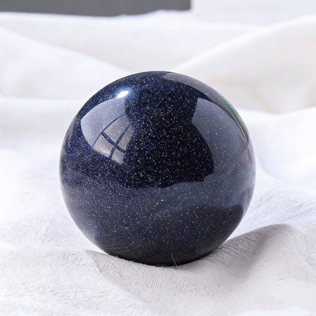 Blue Sandstone Sphere(Comes with a base)
