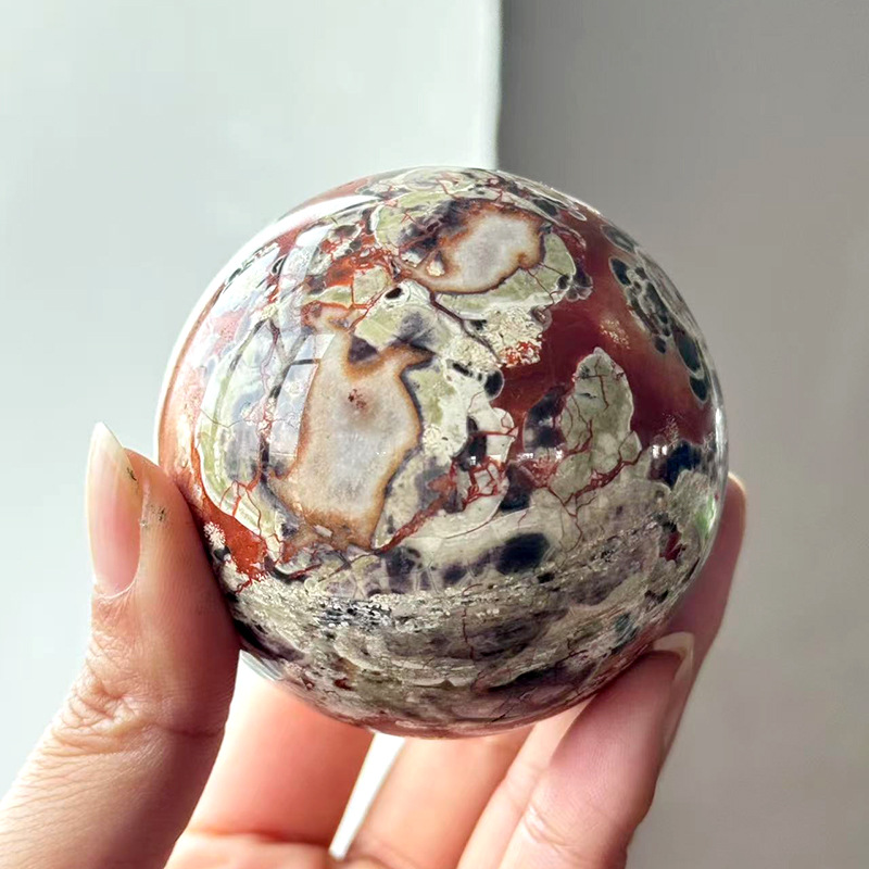 Money Agate Sphere(Comes with a base)