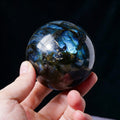 Blue Flash Labradorite Sphere(Comes with a base)