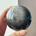 Silver Sheen Obsidian Sphere(Comes with a base)