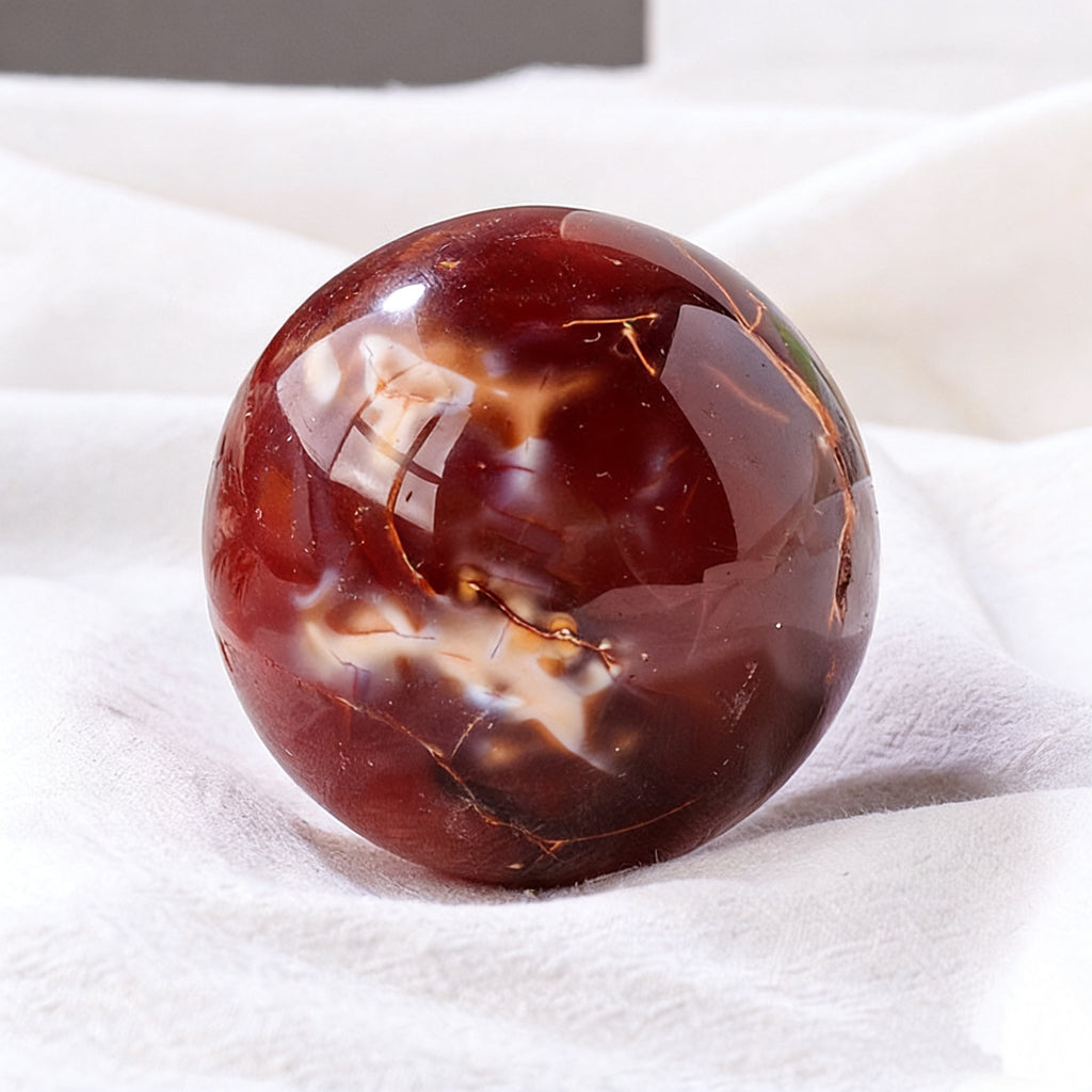 Red Agate Sphere(Comes with a base)