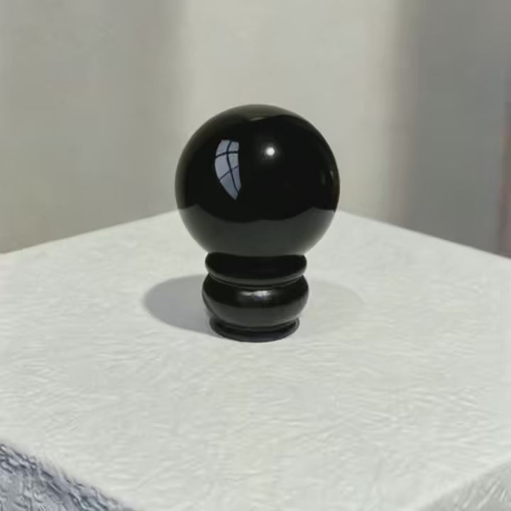 Obsidian Sphere(Comes with a base)